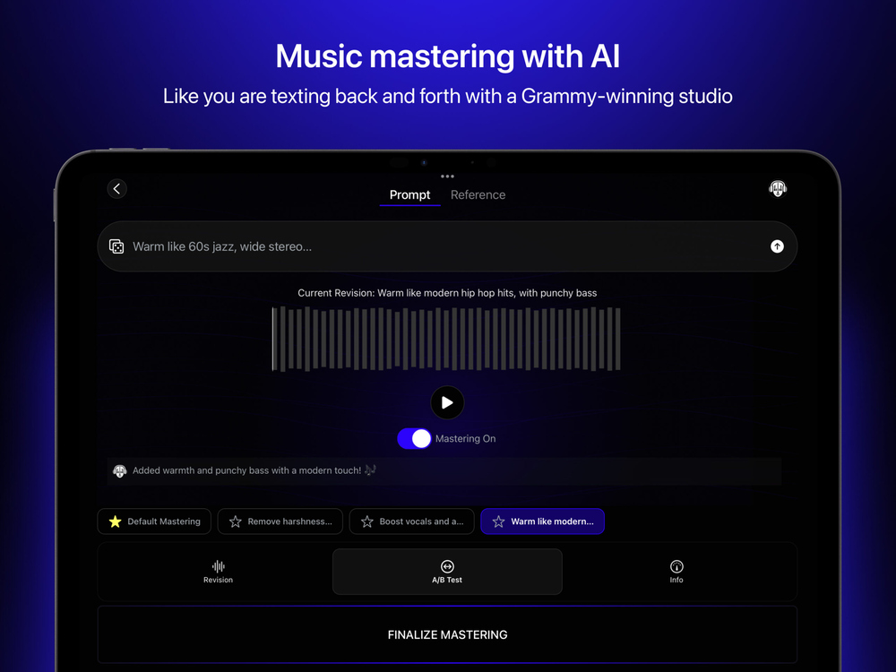Mastering Your Tracks on the Go: iOS App Launched!