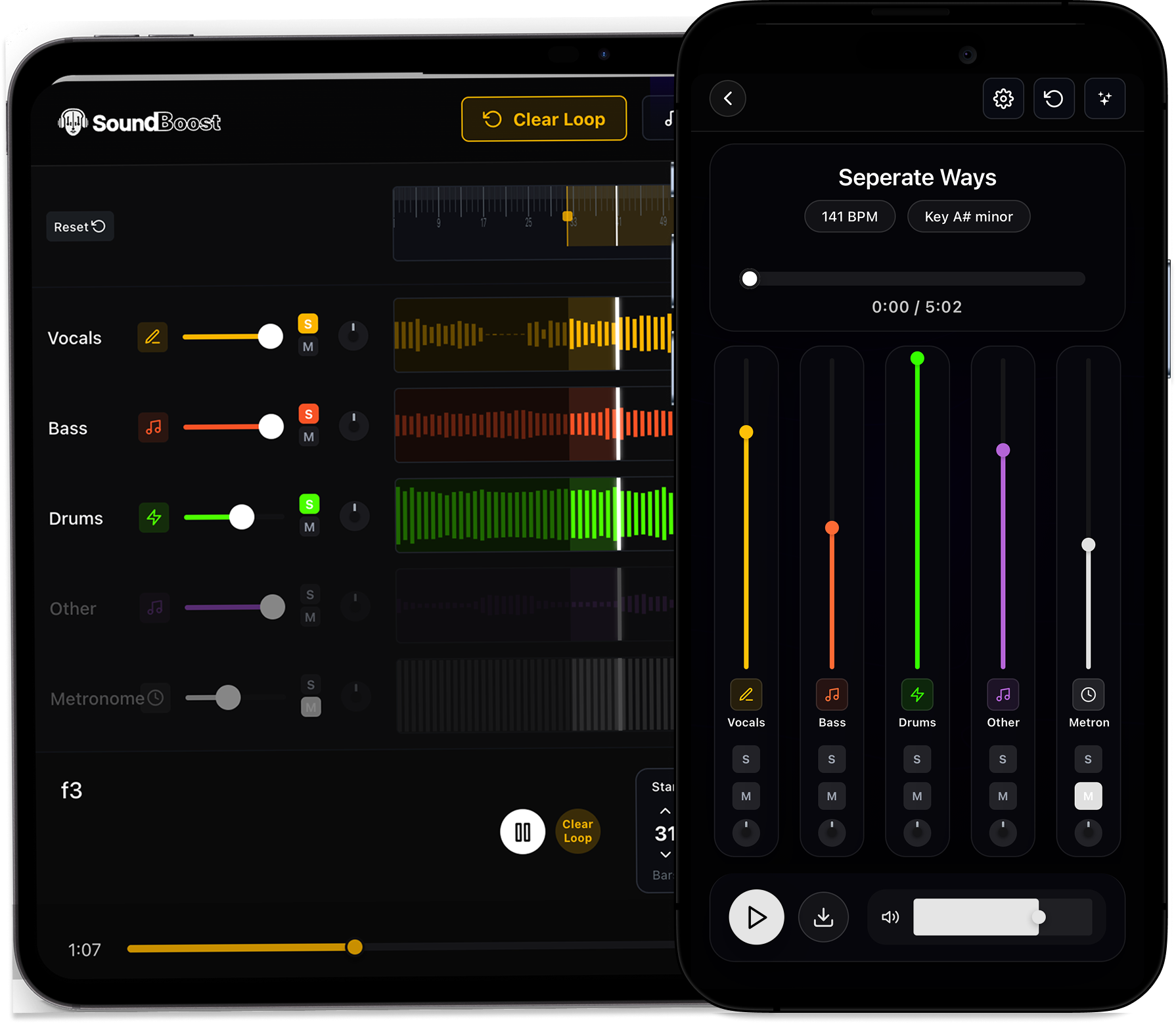 Free Backing Track Maker & Instrument Remover | SoundBoost